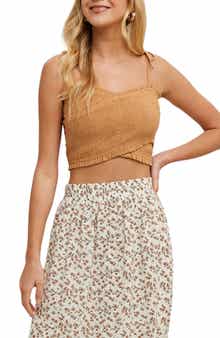WISHLIST Smocked Crossover Tank