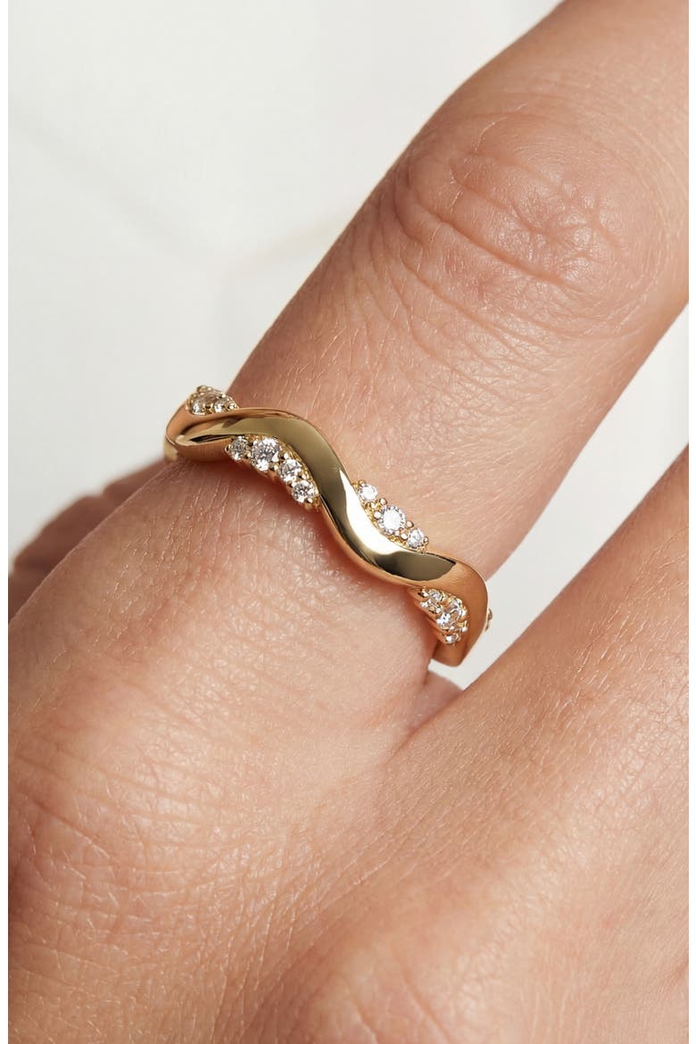 Ring Ellera Waves Altro, Alternate, color, 18K Gold Plated