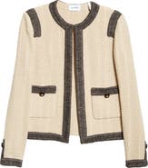 ST. JOHN Basket Texture Knit Jacket