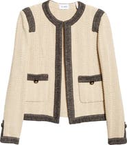 ST. JOHN Basket Texture Knit Jacket