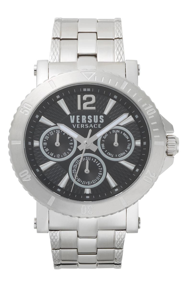 VERSUS Versace VERSUS by Versace Steenberg Multifunction Bracelet Watch, 45mm, Main, color, 