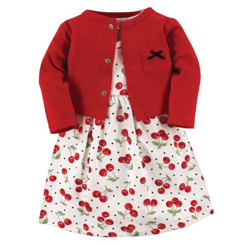 Coordinated Cotton Dress And Cardigan Duo (baby)