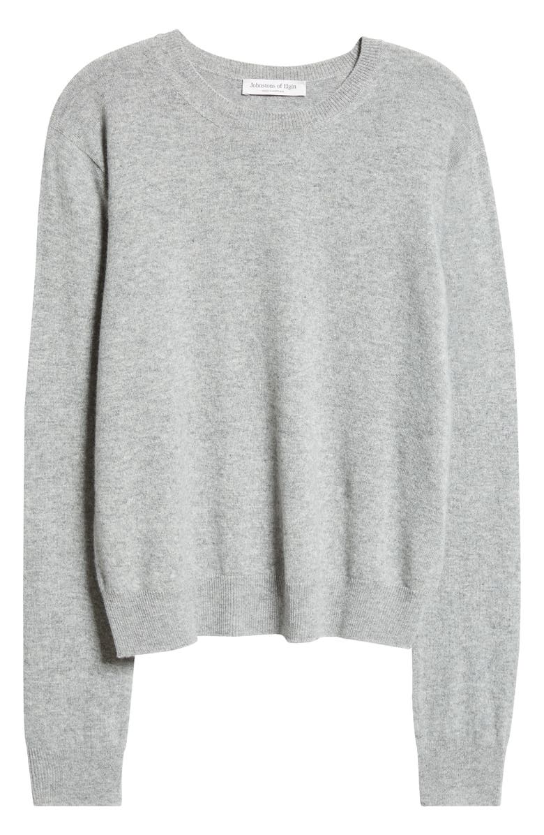 Johnstons of Elgin Classic Cashmere Crewneck Sweater, Alternate, color,