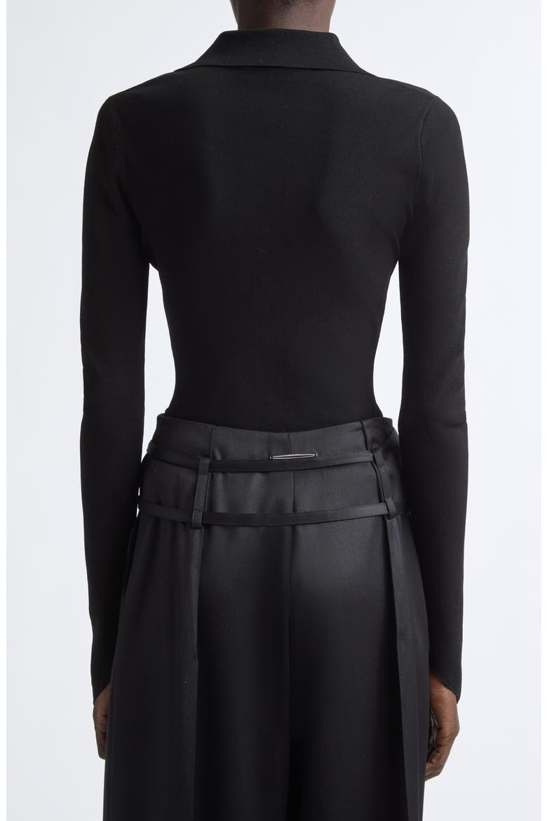 Angular Ribbed Cardigan, Alternate, color, BLACK
