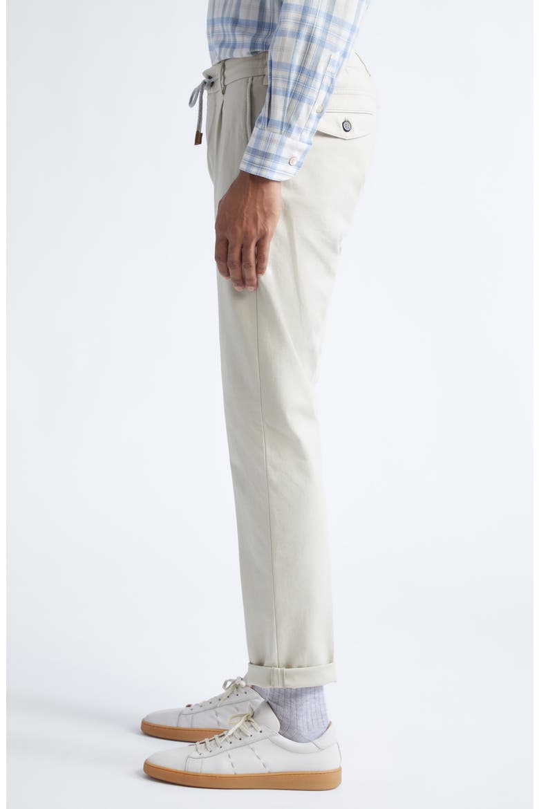 Stretch Cotton Blend Joggers, Alternate, color, SAND