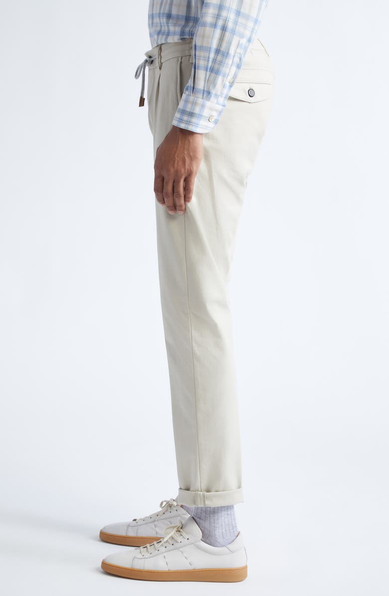 Eleventy Stretch Cotton Blend Joggers, Alternate, color, Sand