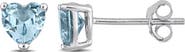 Julianna B. Color Zirconia Heart Stud Earrings