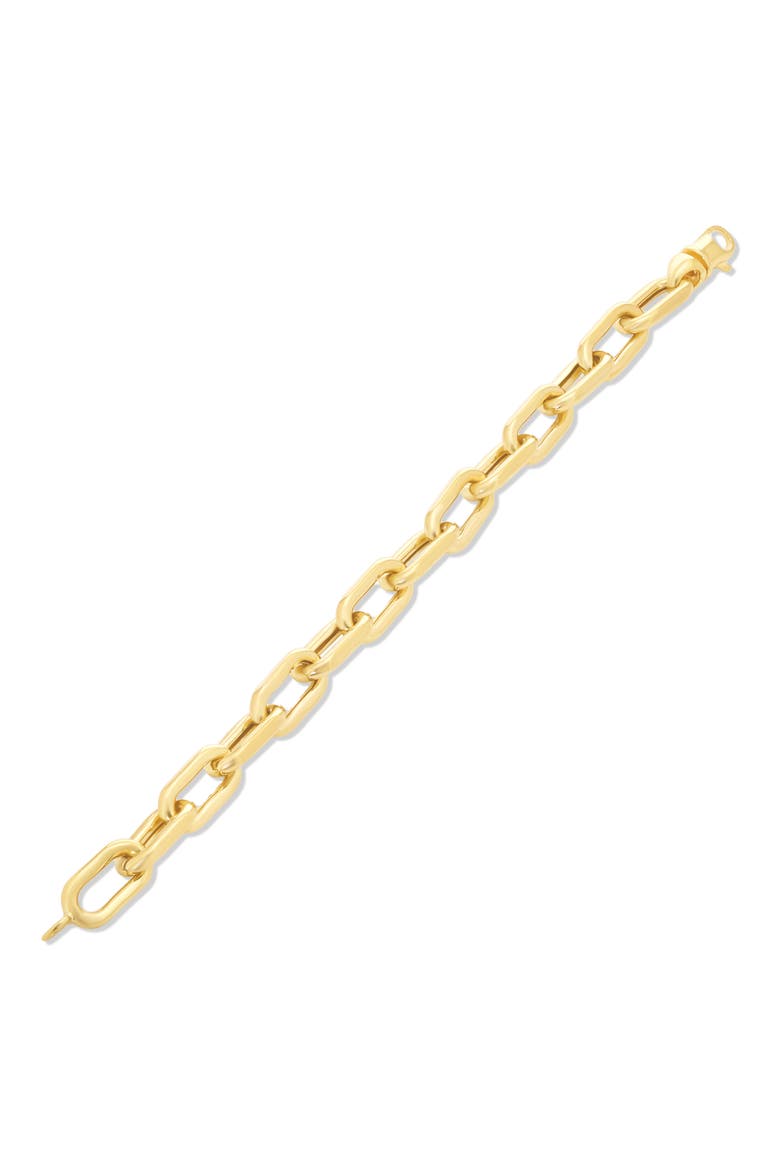 18k Gold Chain Bracelet, Main, color, YELLOW