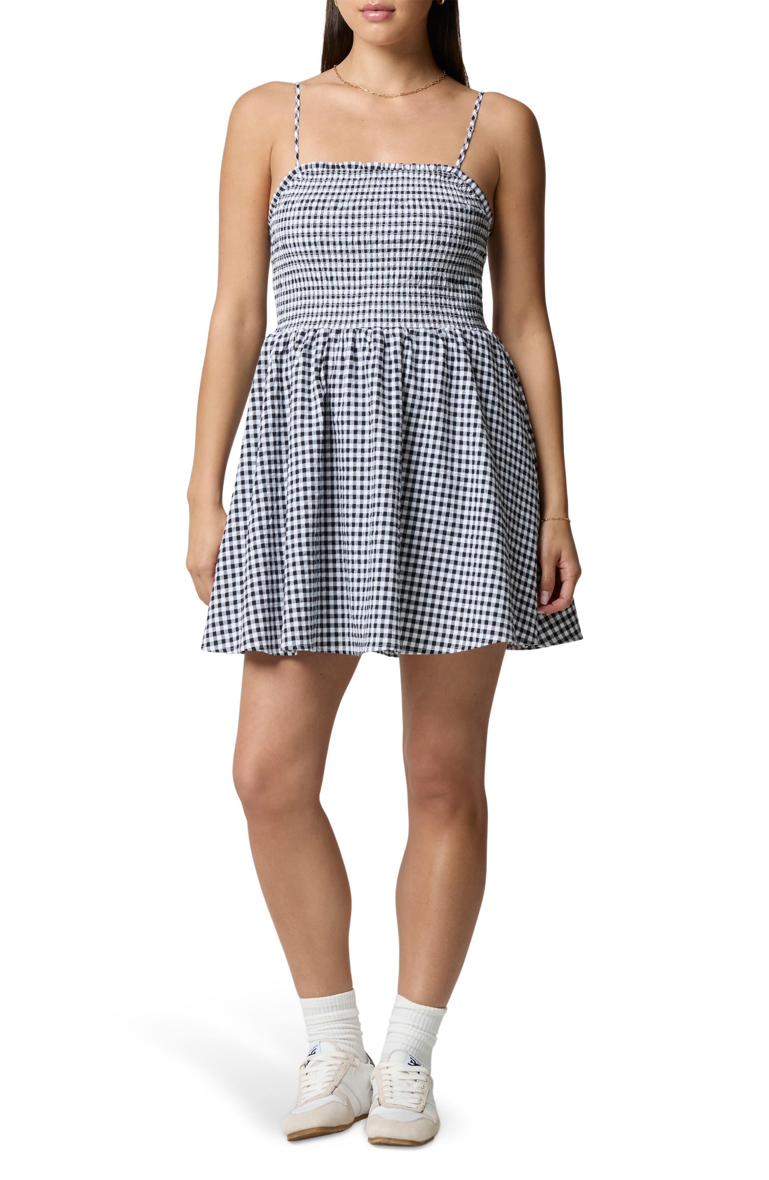 Fit & Flare Smocked Minidress - image 3
