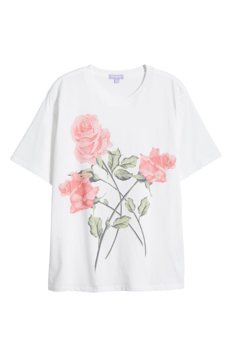 Florence by Mills Boyfriend Graphic T-Shirt, Alternate, color, Bri Wht Rose