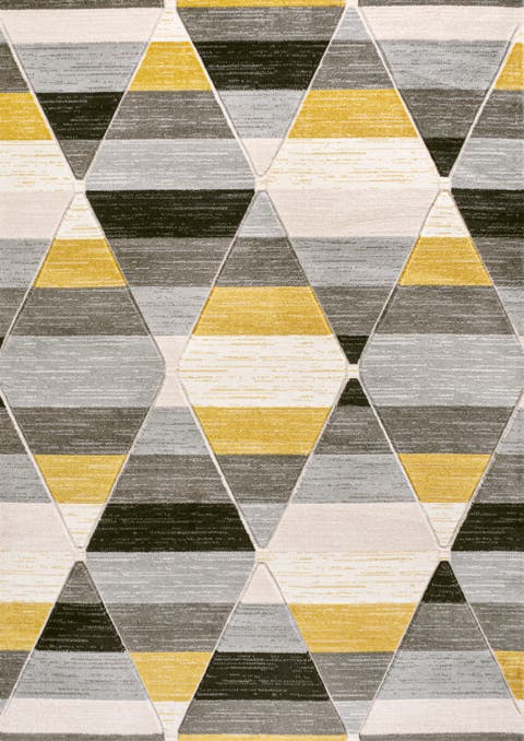 Kehoe Retro Diamonds Geometric Area Rug