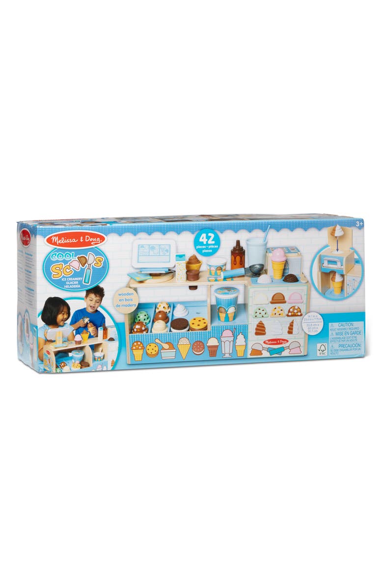Melissa & Doug Cool Scoops Ice Cream Creamery Playset, Alternate, color, 