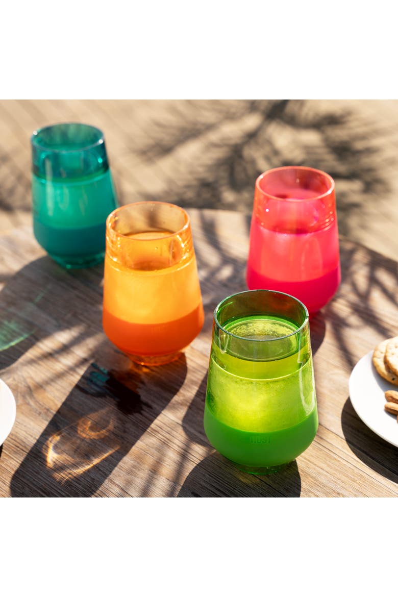 Wine FREEZE XL Cooling Cup Set of 4, Alternate, color, Assorted Vivid Colors