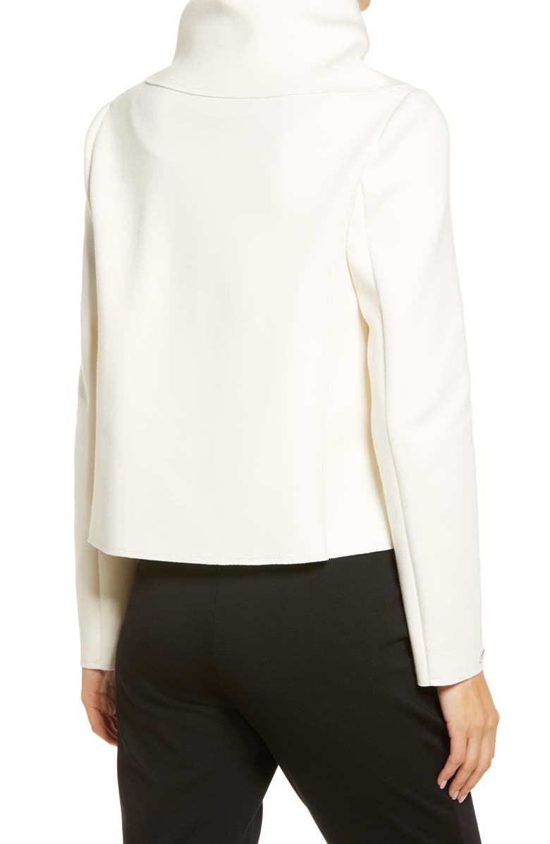 Anne Klein Asymmetrical Scuba Jacket, Alternate, color,