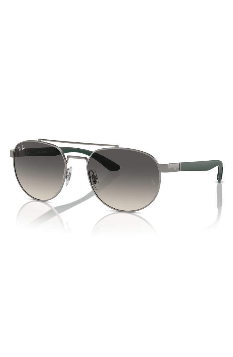 Ray-Ban 56mm Gradient Irregular Sunglasses, Alternate, color, Gunmetal