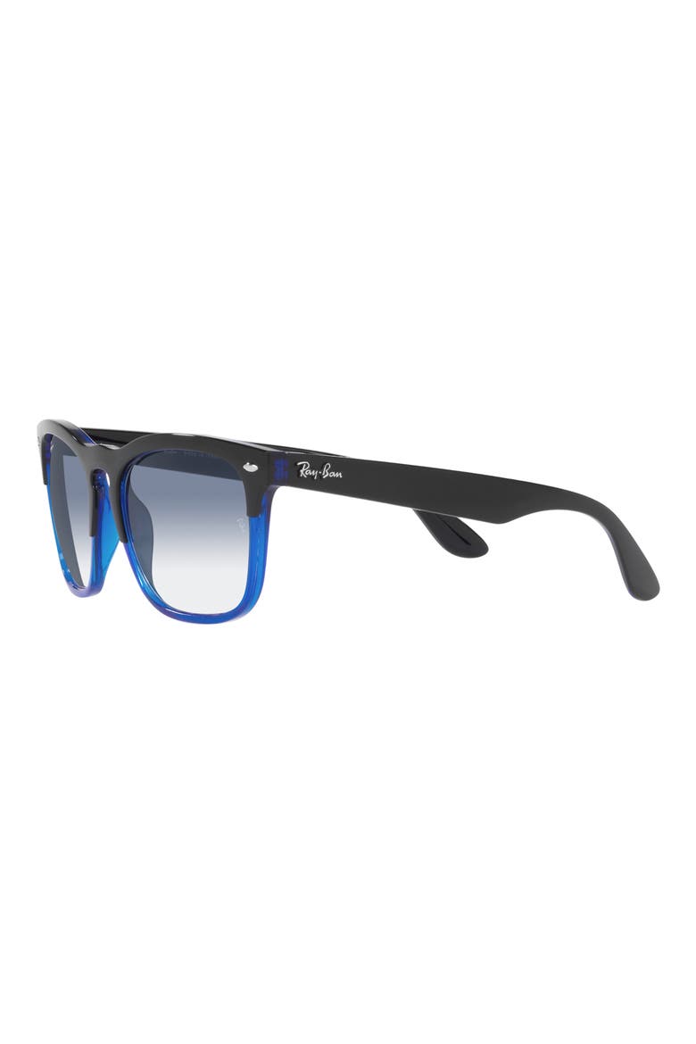 Steve 54mm Square Sunglasses, Alternate, color, CLEAR/ BLUE