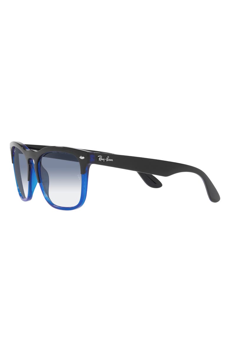 Ray-Ban Steve 54mm Square Sunglasses, Alternate, color, Clear/ Blue