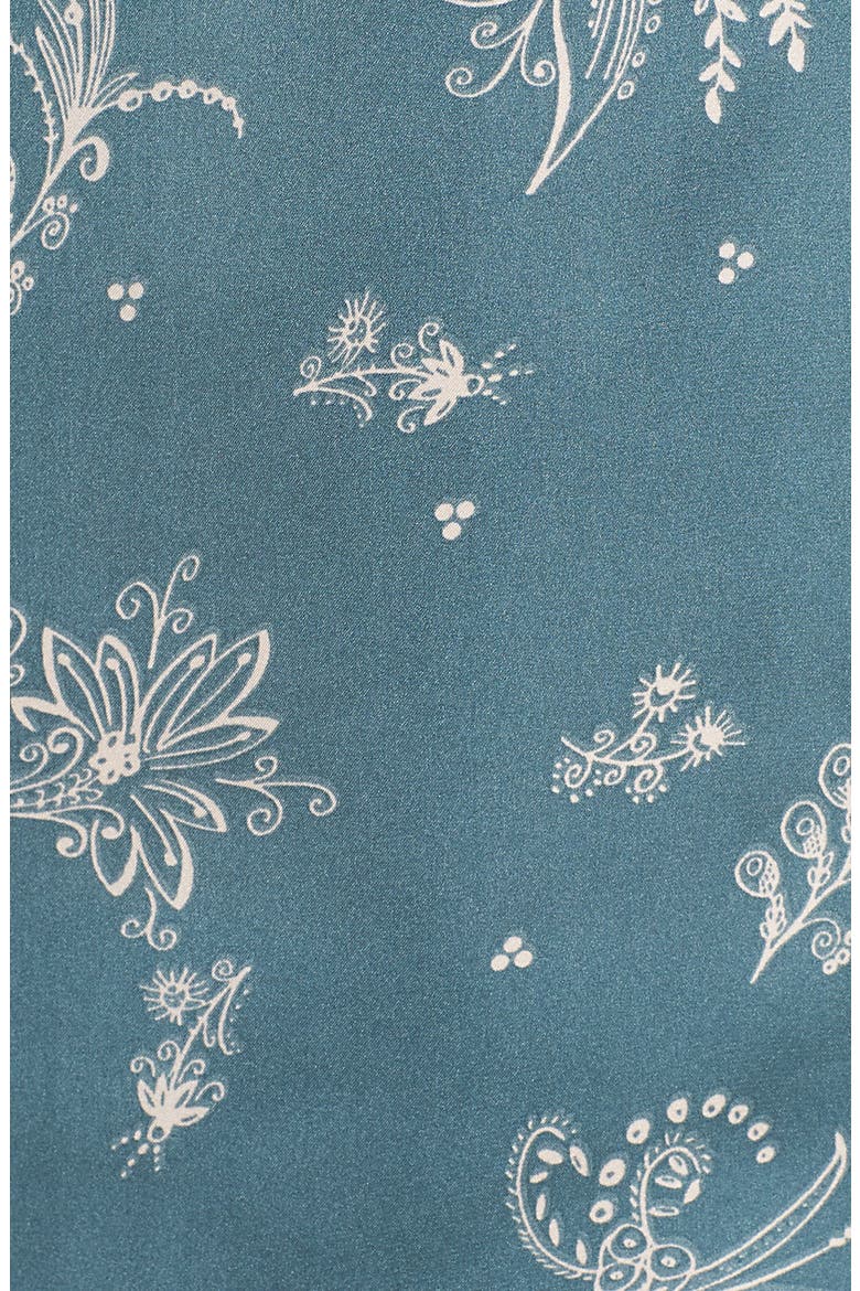 Satin Pajamas, Alternate, color, BLUE GOBLIN FLIRTY FLORAL