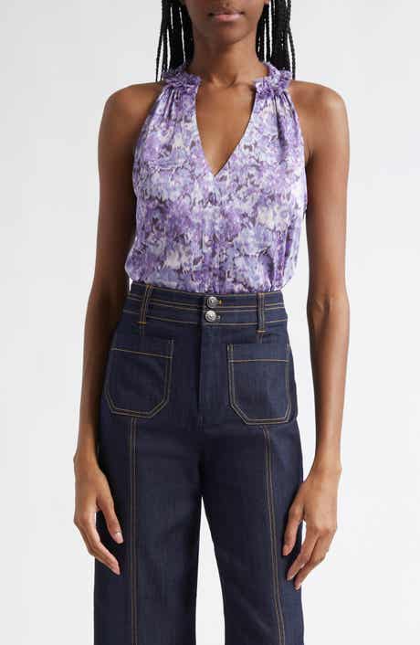 Cinq à Sept Jessie Hydrangea Sleeveless Top