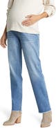 1822 Denim Over the Bump Relaxed Straight Leg Maternity Jeans
