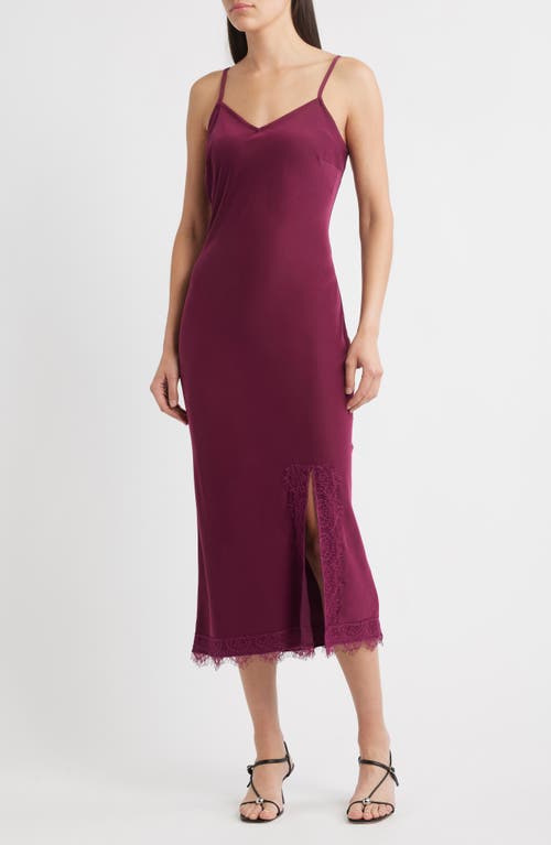 Zoe And Claire Side Knot Sweater In Purple