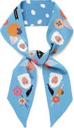 Centinelle Snow Monkey and Persimmons Twilly Ribbon Scarf