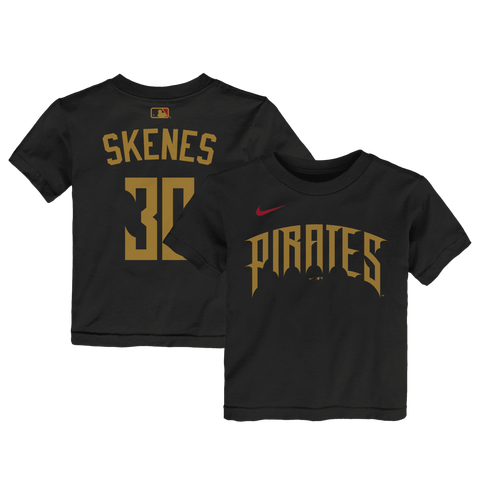 Toddler Nike Paul Skenes Black Pittsburgh Pirates 2026 City Connect Name & Number T-Shirt