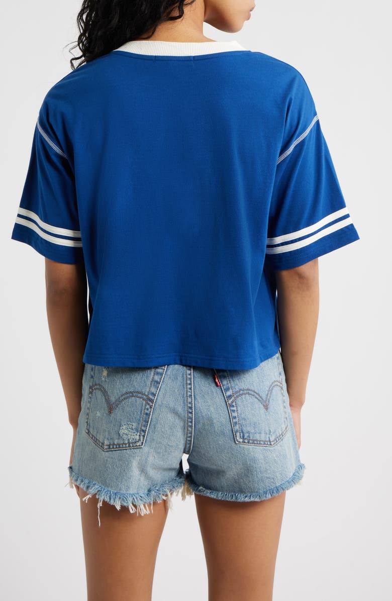 Vinyl Icons New York 23 Graphic Football T-Shirt, Alternate, color, Navy