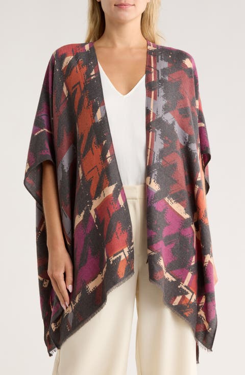 Houndstooth Plaid Open Topper