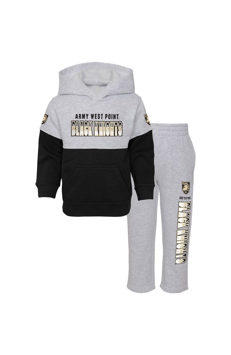 Outerstuff Toddler Heather Gray/Black Army Black Knights Playmaker Pullover Hoodie & Pants Set, Main, color, 