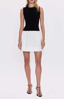 Pistola Adrienne Mixed Media Minidress