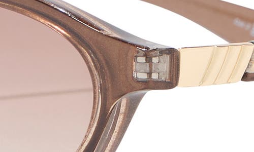 Le Specs Duskfall 55mm Oval Sunglasses In Brown