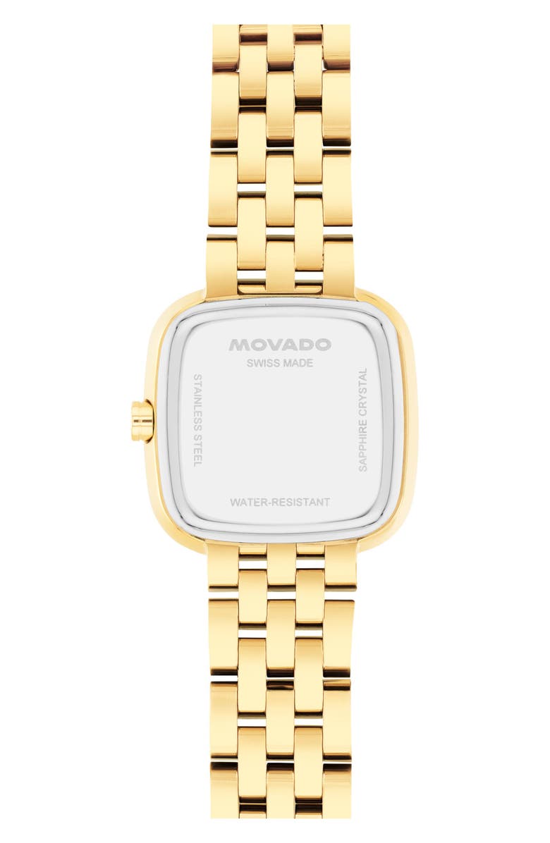 Movado Museum Classic Cushion Case Bracelet Watch, 20mm x 22mm, Alternate, color, 