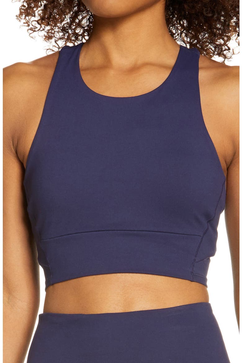 Live In Racerback Bra, Main, color, NAVY NIGHTFALL