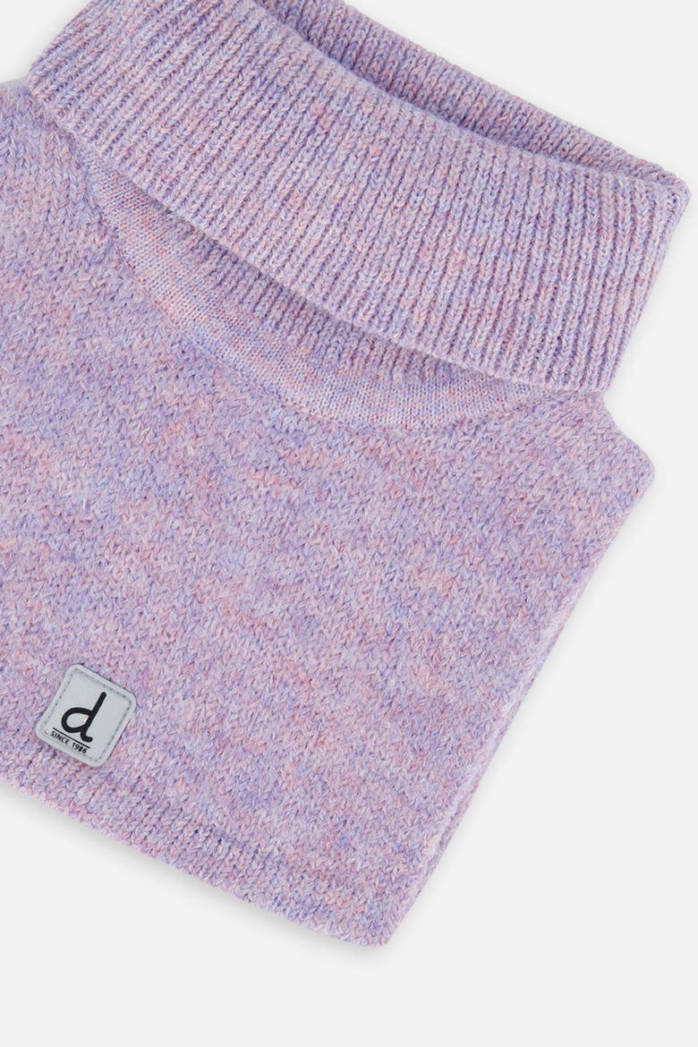 Knit Turtle Fleece Lined Foldover Neckwarmer, Alternate, color, Lavender