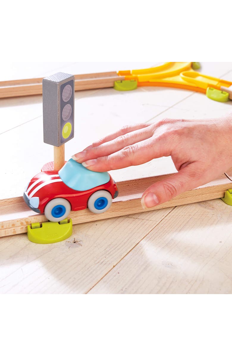 HABA Kullerbu Red Speedster Car with Momentum Motor for Use with or without Kullerbu Track Ages 2+, Alternate, color, Multi