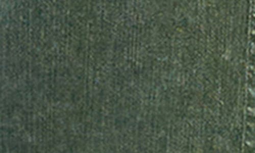 Billy T Upstate Floral Embroidered Long Sleeve High-low Chambray Shirtdress In Green