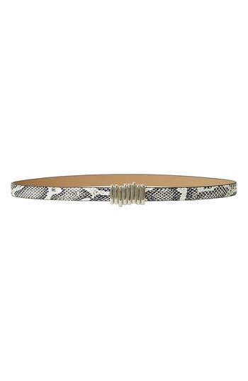 B-low The Belt Vesna Mini Python Print Leather Belt