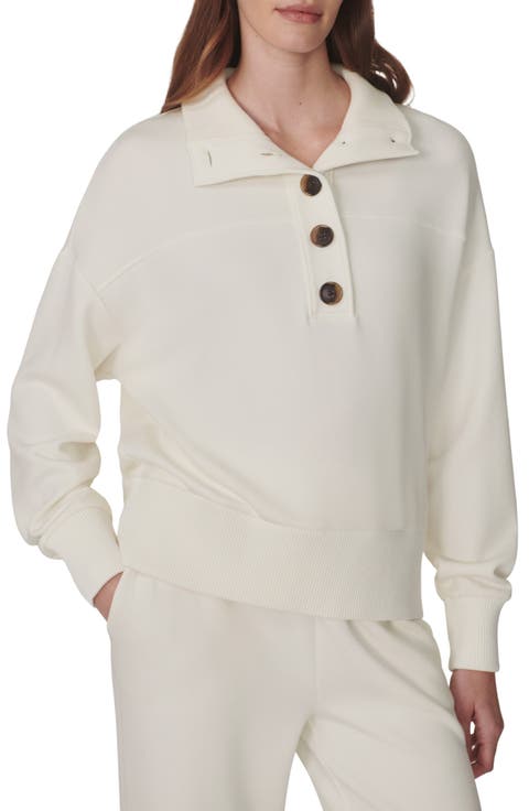 Bronya Button Placket Sweatshirt