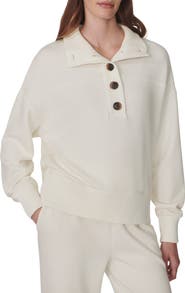 Varley Bronya Button Placket Sweatshirt