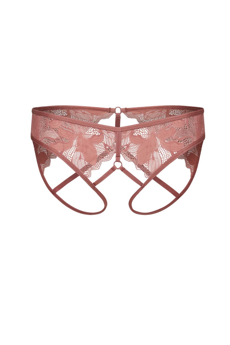 Gaya Bikini Panties, Alternate, color, Dark pink