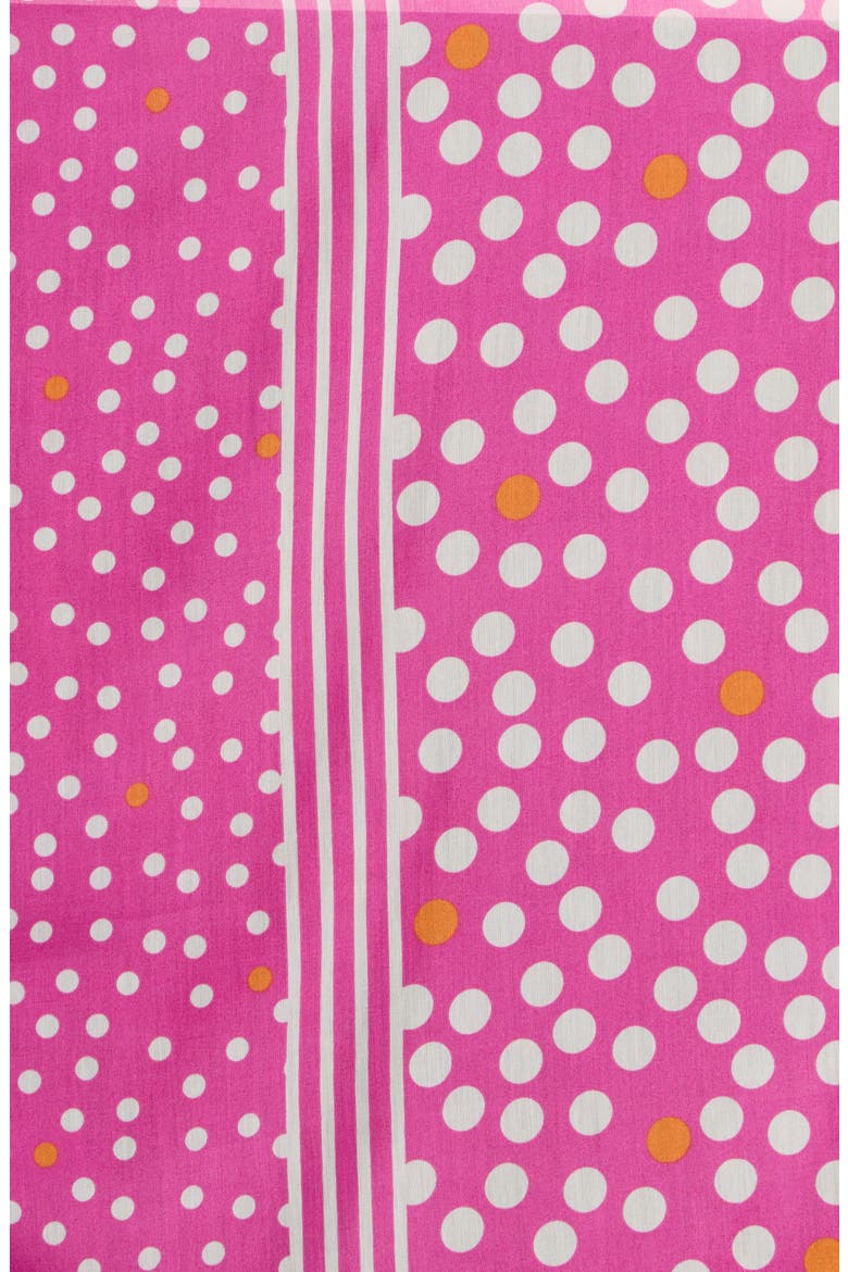 Polka Dot Scarf, Alternate, color, FUCHSIA