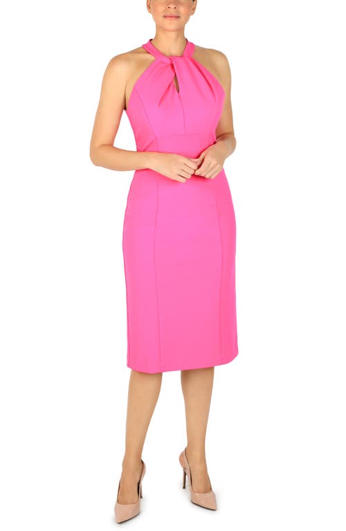 Julia Jordan Twist Neck Sheath Dress