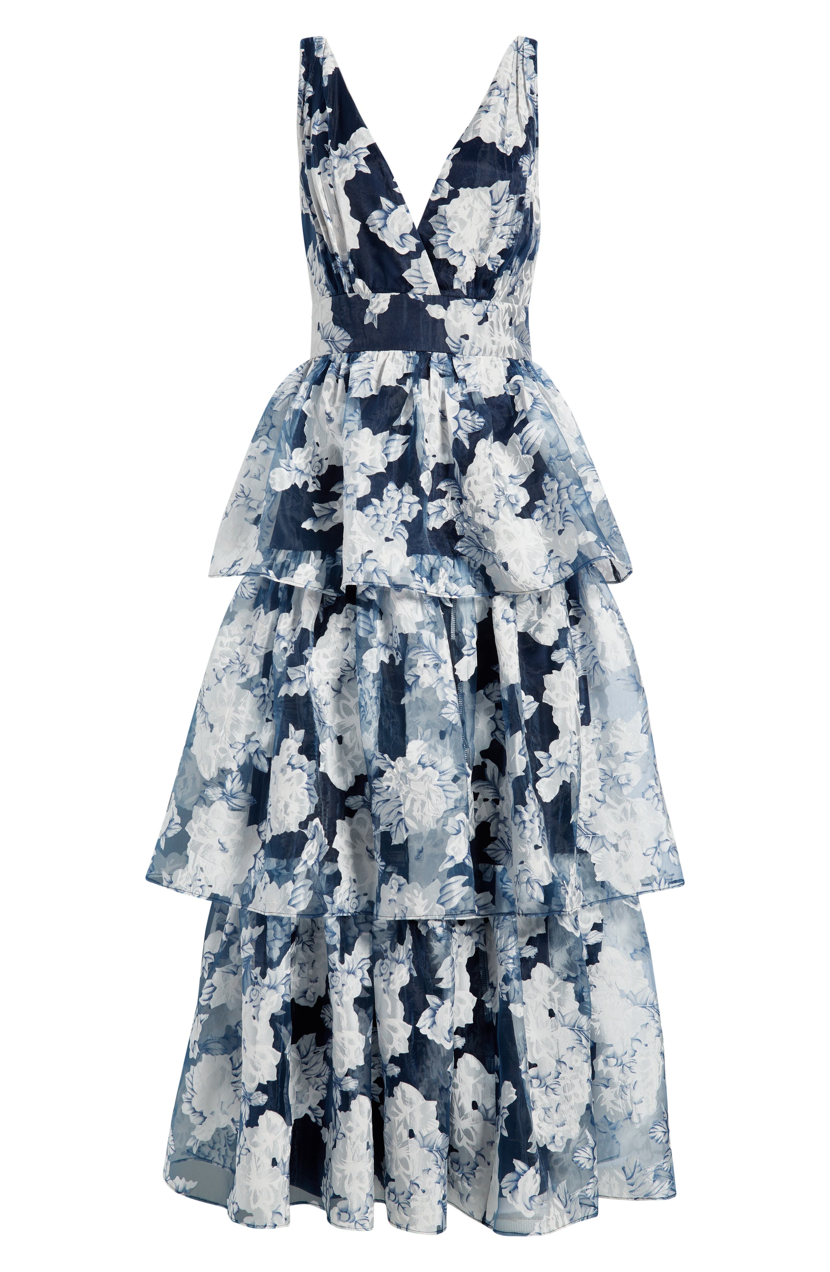 arianell embroidered floral tiered dress Arianell Embroidered Floral Tiered Dress