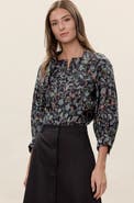 Rebecca Taylor Aurelia Stretch Linen Top