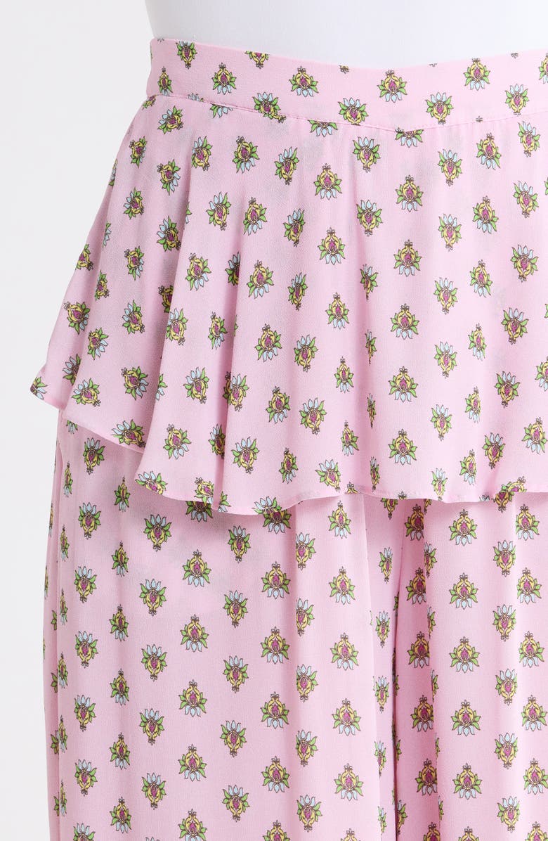 AFRM Graciela Crocus Scarf Print Balloon Pants, Alternate, color, Crocus Foulard