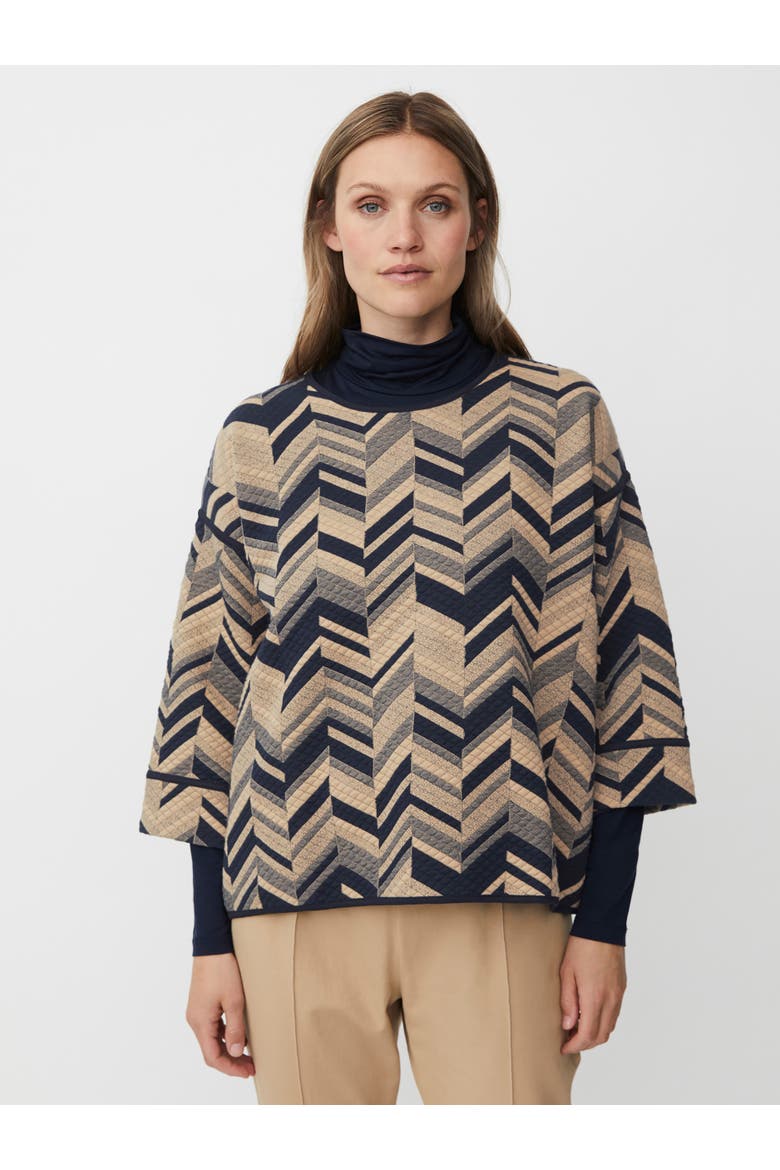 MaBriella 3/4 Sleeve Round Neck Blouse, Main, color, Travertine