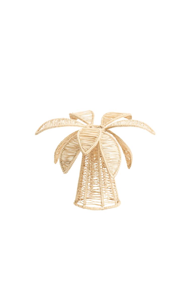 Palm Tree Candle Holder, Main, color, Small Natural