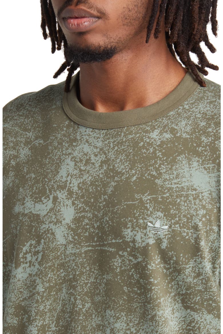 Camo Print Cotton T-Shirt, Alternate, color, OLIVE STRATA
