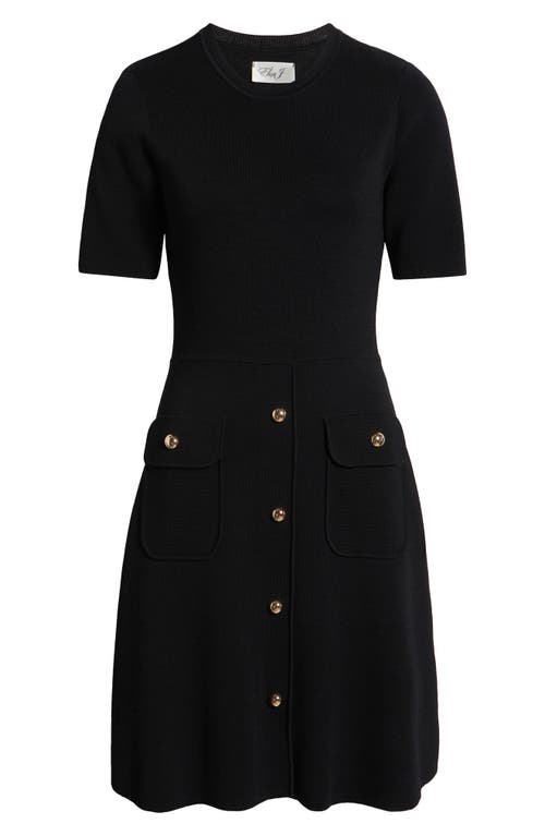 Eliza J Patch Pocket Knit A-line Dress